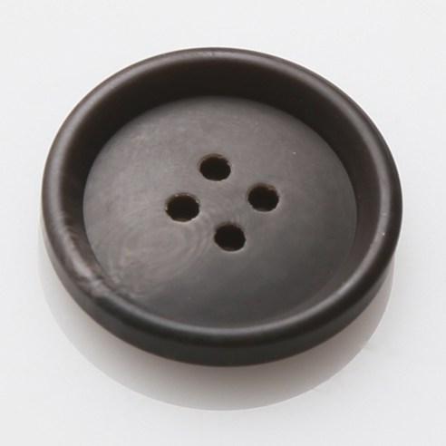 HR빅버튼 아이젠 무광 단추 25mm, 다크브라운, 8개입