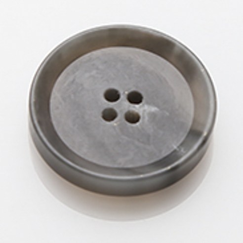 HR빅버튼 덴마크 무광 단추 21mm, 그레이, 4개입
