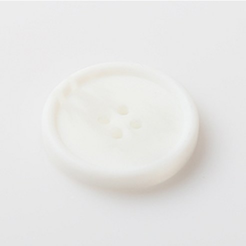 HR빅버튼 소리아 무광 단추 23mm, 화이트, 8개입