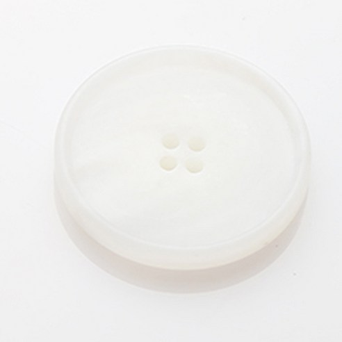 HR빅버튼 스텝 무광 단추 21mm, 화이트, 12개입