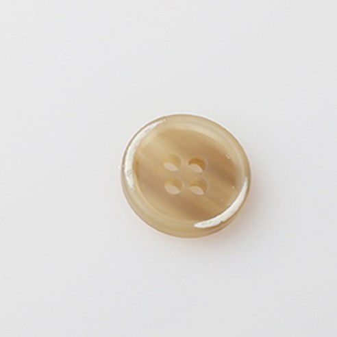 HR빅버튼 유레카 무광 단추 15mm, 베이지, 8개입