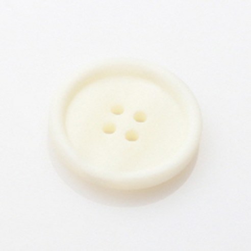 HR빅버튼 워킹 무광 단추 15mm, 화이트, 4개