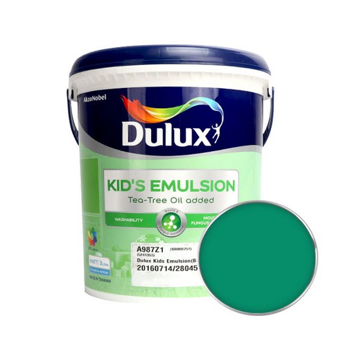 듀럭스 키즈 에멀전 무광 페인트 3L, Racing Green