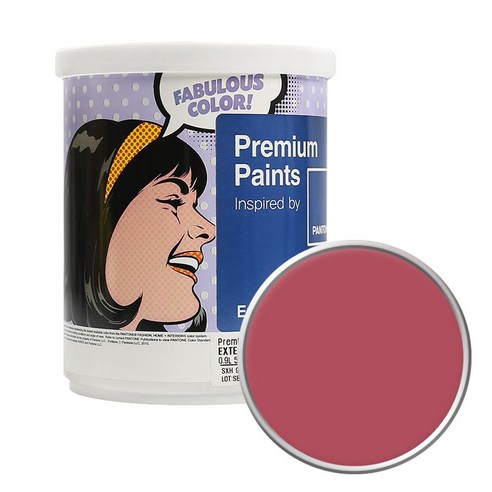 노루페인트 팬톤 외부용 실외 저광페인트 1L, 18-1633 Garnet Rose