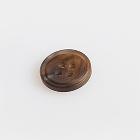 HR빅버튼 쿠바 무광 단추 25mm, 다크브라운, 8개입