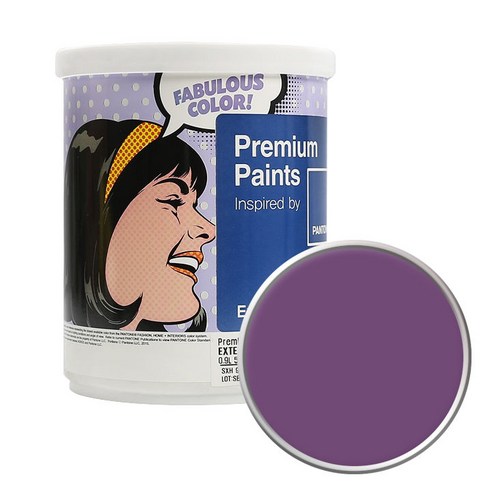 노루페인트 팬톤 외부용 실외 저광 페인트 1L, 19-3424 Sunsct Purple