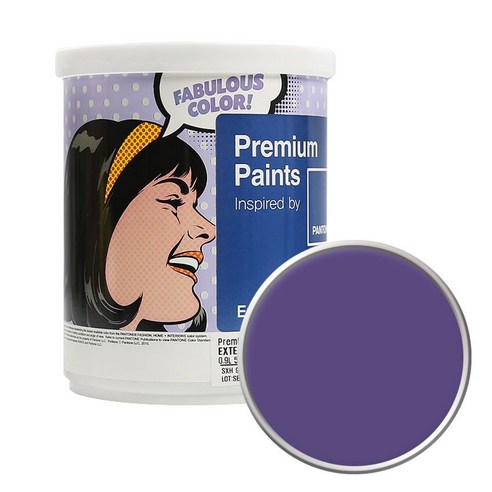 노루페인트 팬톤 외부용 실외 저광페인트 1L, 19-3730 Gentian Violet