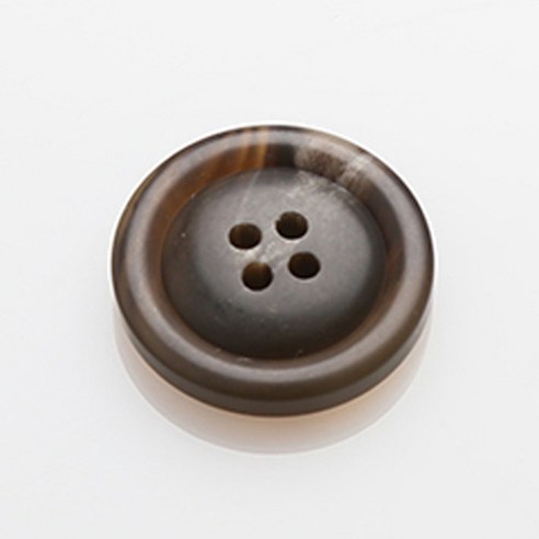 HR빅버튼 막시봉무광 단추 23mm, 브라운, 8개입
