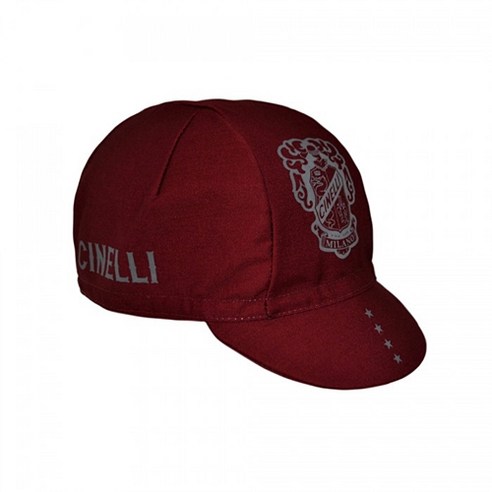 치넬리 자전거 쪽모자, CREST CAP BURGUNDY, 1개