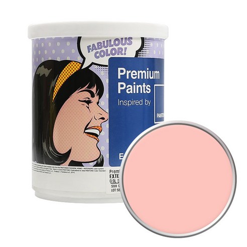 노루페인트 팬톤 외부용 실외 저광 페인트 1L, 13-1510 Impatiens Pink