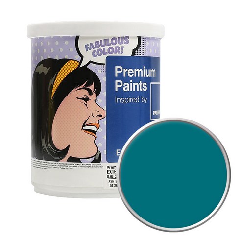 노루페인트 팬톤 외부용 저광 페인트 1L, Harbor Blue 18-4728