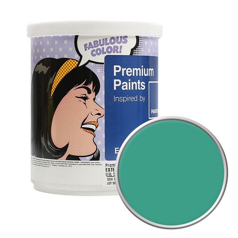 노루페인트 팬톤 외부용 저광 페인트 1L, Marine Green 16-5721