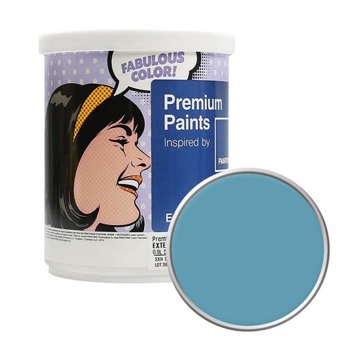 노루페인트 팬톤 외부용 실외 벽면 저광 페인트 1L, 16-4519 Delphinium Blue