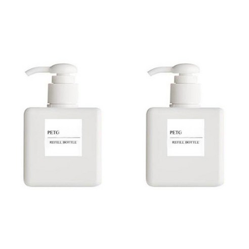 더자카 파스텔 컬러 공병 250ml, 2개, 화이트