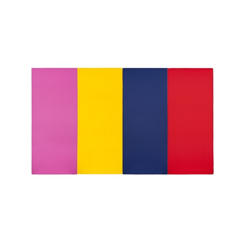 퍼니존 퍼니테라피 핫핑크비비드 시리즈4 유아폴더매트, 핫핑크 + 옐로우 + 블루 + 레드, 중(200 x 120 x 4 cm)