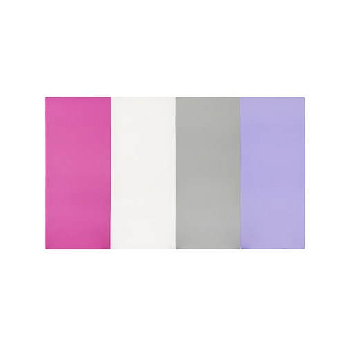 퍼니존 퍼니테라피 핫핑크비비드 시리즈4 유아폴더매트, 핫핑크 + 화이트 + 그레이 + 바이올렛
