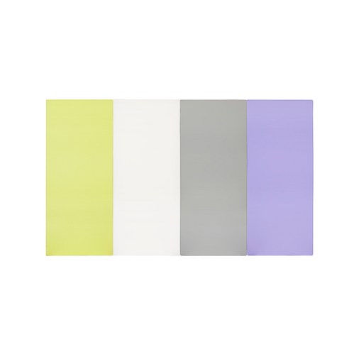 퍼니존 퍼니테라피 피스타치오비비드 시리즈4 유아폴더매트, 피스타치오 + 화이트 + 그레이 + 바이올렛