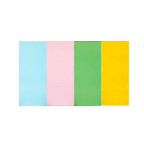 퍼니존 퍼니테라피 스카이블루비비드 시리즈4 유아폴더매트, 스카이블루 + 베이비핑크 + 그린 + 옐로우