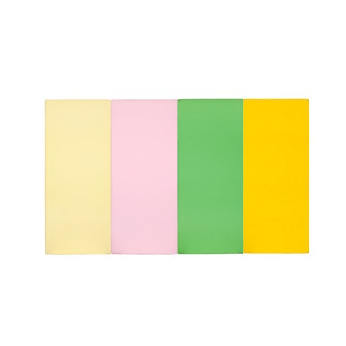 퍼니존 퍼니테라피 아이보리비비드 시리즈4 유아폴더매트, 아이보리 + 베이비핑크 + 그린 + 옐로우