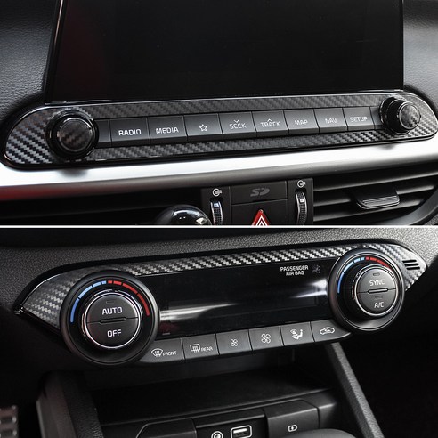 바이엠 올뉴K3 카본데칼스티커 센터페시아, 3D, 1개