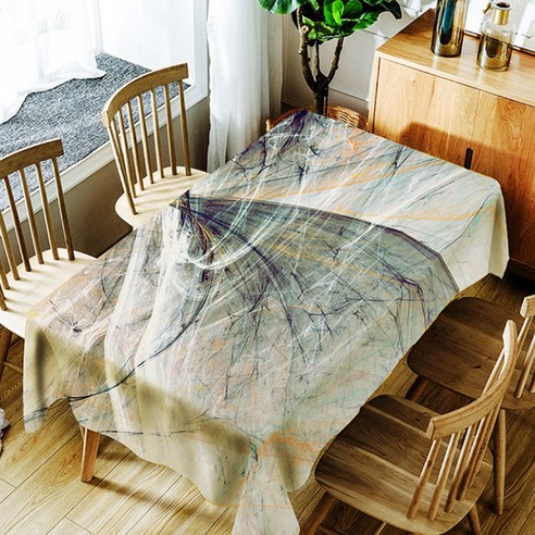 스토어33 라인 스타일 방수 식탁보, H, 140 x 180 cm