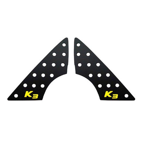 엑스원 Ver 2 UNIQUE 레터링 스포츠 플레이트 A필러 판넬 블랙 레터링 옐로우, K3