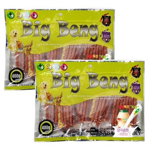 뉴빅뱅 요구르트 사사미, 양고기 라이스져키맛, 400g, 2개