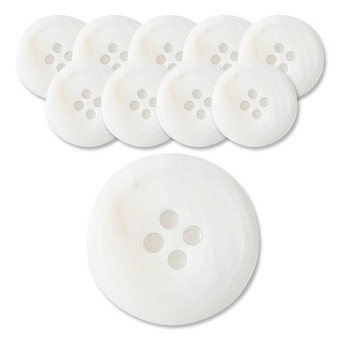 동화상가몰 각시봉 단추 무광 30mm, WT, 10개입