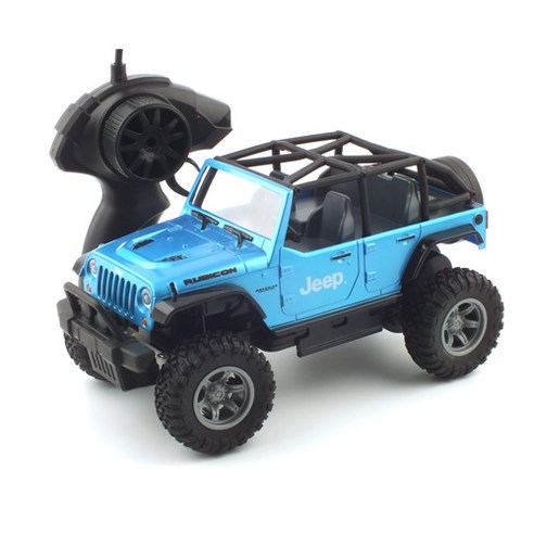 헥사 레프리카 2.4GHz 1/24 지프 루비콘 2WD RC카 HEX351038BL JEEP RUBICON 무선조종, 혼합 색상