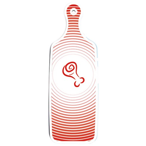 로엠디자인 양면 디자인 서빙도마, 피쉬블루 + 고기라인레드, 1개