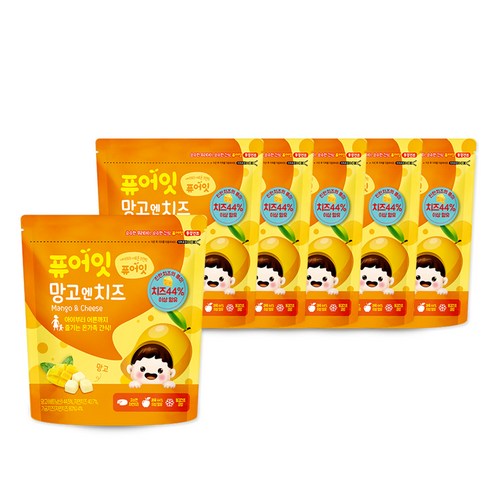 내이브로 퓨어잇 동결건조 치즈 큐브 간식, 16g, 6개, 망고엔치즈