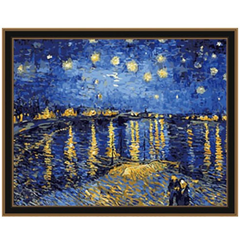 아이러브페인팅 DIY 명화그리기 40 x 50 cm, 아를의 별이빛나는밤에, 1개
