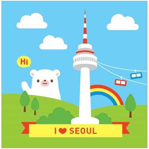 아이러브페인팅 랜드마크 DIY 명화그리기 20 x 20 cm, 서울, 1개