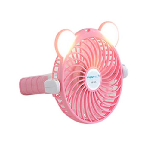 벨류텍 LED 핸디형 미니선풍기, VF-005, Pink