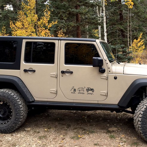 그리븐 Jeep 랭글러 데칼 캠핑 스티커 50094 30cm, 다크그레이, 1개
