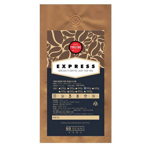 지오빈스 익스프레스 마로끼노 원두커피, 홀빈, 500g