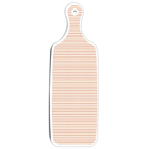 로엠디자인 양면 서빙 도마 보드 닭패턴, 주홍라인, 1개