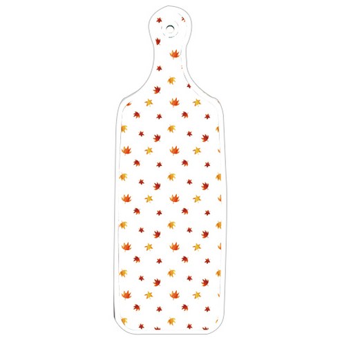 로엠디자인 양면 서빙도마 숲패턴2, 낙엽화이트, 1개