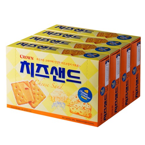 크라운 치즈샌드, 240g, 4개