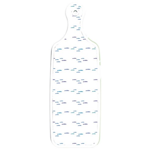 로엠디자인 양면 서빙 도마 보드 채소그린, 파스텔물고기떼, 1개