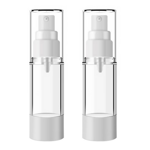 DM 뷰티 휴대용 스프레이 공병 플랫 진공 50ml, 혼합 색상, 2개입