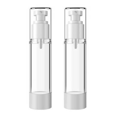 DM 뷰티 휴대용 펌프 스프레이 공병 플랫 진공 100ml, 혼합색상, 2개