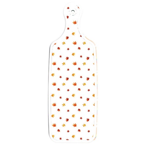 로엠디자인 양면 디자인 서빙 도마 보드 토끼2, 낙엽화이트, 1개