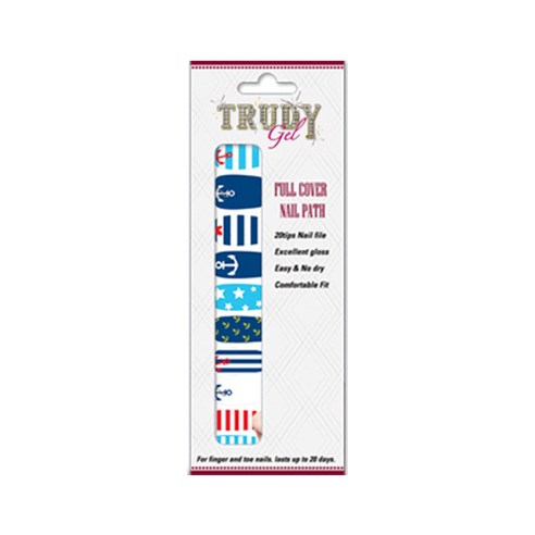 굿드림 트루디 젤네일 스티커 20p + 버퍼, T-P01 썸머마린, 1세트