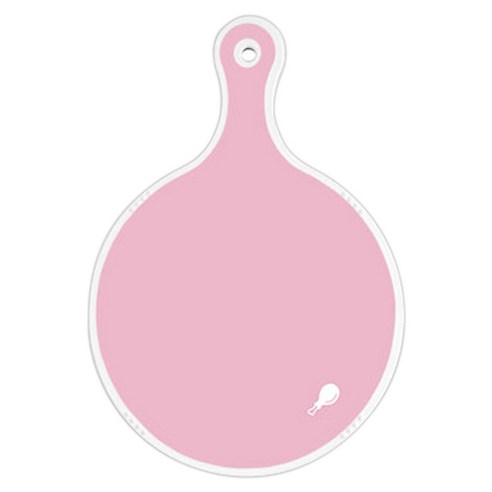 로엠디자인 양면 원형 서빙도마 분홍, 딸기아트웍, 1개