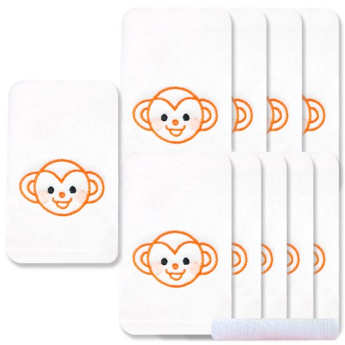 송월타월 십이지 수건 10p + CS38 수건 랜덤 발송, 원숭이, 1세트