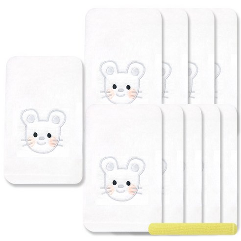 송월타월 열두간지 수건 10p + 뷰티32 수건 노랑, 쥐, 1세트
