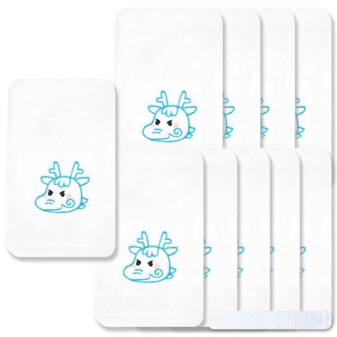 송월타월 열두간지 수건 130g 30수 면사 10p + 뷰티32 하얀색, 용, 1세트