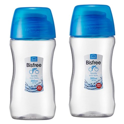 락앤락 비스프리 스포츠 물병 2p ABF708B, 블루그린, 350ml