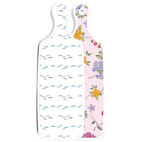 양면 서빙도마 로맨틱레드floral연분홍색, 파스텔물고기떼, 1개
